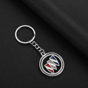 img 1 attached to Chuangzhi Sales Fit Buick Key Chain Ring - 3D хромированный металлический автомобильный брелок для ключей Держатель для ключей из сплава Брелок Fit Buick Accessories