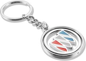 img 2 attached to Chuangzhi Sales Fit Buick Key Chain Ring - 3D хромированный металлический автомобильный брелок для ключей Держатель для ключей из сплава Брелок Fit Buick Accessories