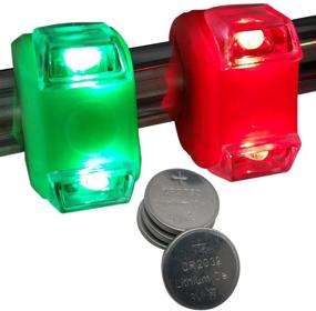 img 4 attached to 🚤 Enhance Safety with Bright Eyes Green & Red Marine LED Boating Lights: Portable, Water-resistant Bow or Stern Lights