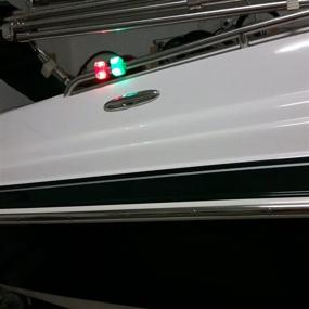 img 1 attached to 🚤 Enhance Safety with Bright Eyes Green & Red Marine LED Boating Lights: Portable, Water-resistant Bow or Stern Lights