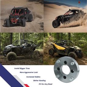 img 1 attached to KSP ATV Wheel Spacers 4x156mm, 2-Inch with 12x1.5 Studs - Fits 2013+ Polaris Ranger, 2014+ Polaris RZR XP 1000, 2015+ Polaris RZR - Includes 3/8“-24 and M12x1.5 Lug Nuts (4pcs)