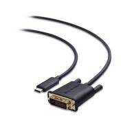 efficient usb c to dvi cable (6ft) - thunderbolt 4/usb4/thunderbolt 3 compatible for macbook pro, dell xps, hp spectre x360, surface pro logo