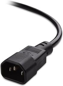 img 2 attached to 🔌 Cable Matters 2-Pack Computer to PDU Power Extension Cord, 6ft Power Extension Cable (IEC C14 to IEC C13 PDU Power Cord)