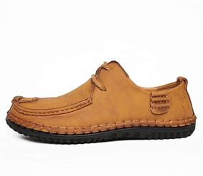 img 2 attached to Men's Awanxy Adjustable Moccasin Comfort Loafers - Ultimate Comfort Shoes