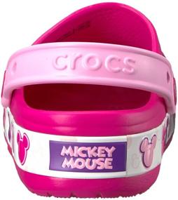 img 2 attached to 🐭 Crocband Mickey Unisex Toddler Boys' Shoes by Crocs