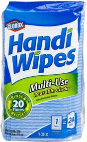 img 1 attached to 🧼 Clorox Handi Wipes: 72 Count Dry Multi-Use Reusable Cloths – Top-rated Cleaning Essential