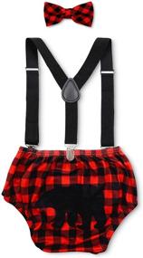 img 4 attached to 🎉 Versatile Birthday Party Accessories - Adjustable Suspender for Boys' Special Celebration