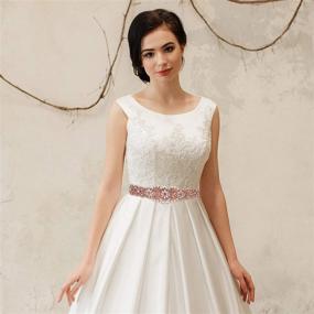 img 3 attached to 👰 Yanstar Handmade Rhinestone Crystal Bridal Belt for Wedding Dress - Wedding Belt for Optimal SEO