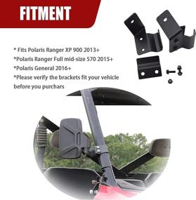 img 1 attached to 🛠️ Боковые столбы XJMOTO Pro-fit Кронштейны крепления клетки для Polaris Ranger XP 570 900 1000 General (2013-2021) - Легкая установка, не требуется сверление