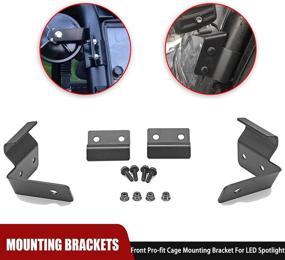 img 2 attached to 🛠️ XJMOTO Side Pillar Pro-fit Cage Mounting Brackets for Polaris Ranger XP 570 900 1000 General (2013-2021) - Easy Install, No Drilling Needed