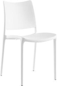 img 4 attached to 🪑 Modway MO- Hipster Contemporary Modern White Molded Plastic Stacking Dining Chair