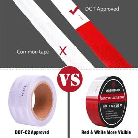 img 1 attached to Durable DOT C2 Reflective Conspicuity for Vehicles and Trailers: Enhancing Road Safety