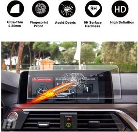 img 4 attached to 📱 Enhance Your 2018 B-MW X3 G01: R RUIYA HD Clear TEMPERED GLASS Protective Film for 10.25 Inch Touch Screen Car Display Navigation