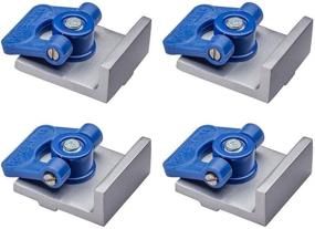 img 2 attached to 🔨 Rockler T Track Stop Kit (4 Pack) - Ultimate Woodworking Stop Kit with Inline & Short Stops for T Track Systems - Durable Aluminum Hold Down Clamps - 5/8" Tall Stops