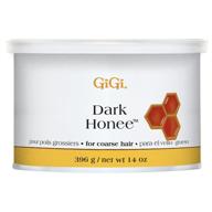 gigi dark honee hair removal soft wax - effective solution for thick to coarse hairs, ideal for normal to dry skin - suitable for both men and women - 14 oz. logo