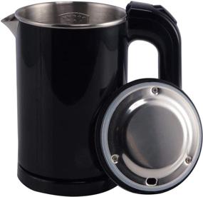 img 4 attached to DCIGNA Electric Tea Kettle - Portable Stainless Steel Travel Kettle 🔵 for Coffee & Tea - 0.5L, Auto Shut-off, Fast Boiling - Dark Blue