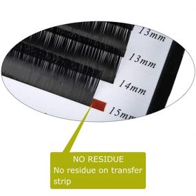 img 1 attached to 👁️ Premium Korean Fiber Eyelash Extension Mixed Tray, 0.15mm DD Curl, Various Lengths Included