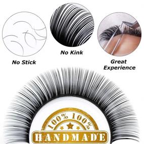 img 3 attached to 👁️ Premium Korean Fiber Eyelash Extension Mixed Tray, 0.15mm DD Curl, Various Lengths Included