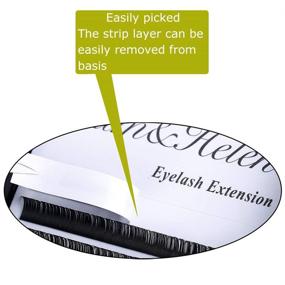 img 2 attached to 👁️ Premium Korean Fiber Eyelash Extension Mixed Tray, 0.15mm DD Curl, Various Lengths Included