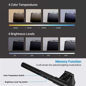 img 2 attached to 💡 DEWENWILS 15.7’’ USB Screen Lamp: Auto Dimming, 4 Brightness Levels, Touch Sensor, Space Saving