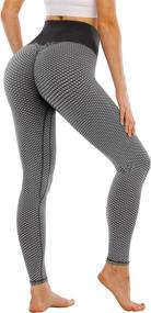 img 4 attached to 🏋️ Tanst Sky High Waisted Yoga Pants: Tummy Control Leggings for Women's Workout & Running