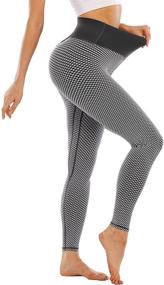 img 3 attached to 🏋️ Tanst Sky High Waisted Yoga Pants: Tummy Control Leggings for Women's Workout & Running