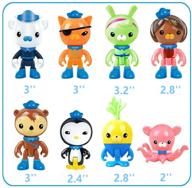 🎂 octonauts cake topper decorations set: peso, kwazii, captain barnacles characters – perfect mini toys for children’s birthday party supplies (8 pieces) logo