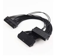 🔌 1ft tik dual psu atx motherboard 24-pin power supply adapter cable logo