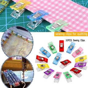 img 1 attached to 🧵 YISOO 96pcs Rotary Cutter Kit - 45mm Rotary Cutter with Cutting Mat, Carving Knife, Patchwork Ruler, Storage Bag, Replacement Blades, Fabric Sewing Clips - Complete Sewing Tool Set