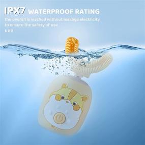 img 3 attached to 🐇 Rabbit Kids’ Electric Toothbrush- U-Shape, 3 Modes, Ipx7 Waterproof, Ages 2-9