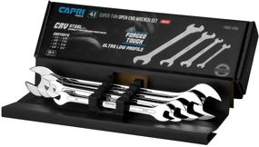 img 4 attached to 🔧 Набор ключей с открытой головкой Capri Tools Super-Thin, SAE, размеры от 1/4 до 3/4 дюйма, 4-х предметный набор