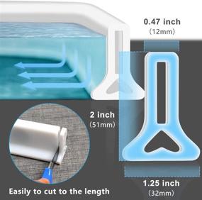 img 2 attached to Water-Resistant 67 Inch Collapsible Shower Threshold Dam: Separates Dry and Wet Areas in Bathroom, Kitchen, and More!