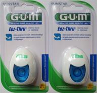 🦷 gum eez-thru dental floss 2000: 43.3 yd pack of 2 - ultimate oral hygiene solution! logo