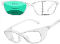 👓 advanced anti-fog multifocal reading safety glasses for men and women – clear goggles for computer reading (1.0 strength) logo