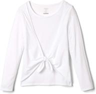 👚 fashion-forward french toast girls' tie front top - a stylish wardrobe essential! logo