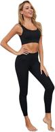 women's 2-piece ribbed seamless yoga outfits by jetjoy: enhanced exercise apparel for sports логотип