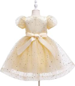 img 2 attached to Weileenice Christmas Princess Ballgown Rhinestone Girls' Clothing