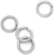 500 pieces rings stainless silver logo