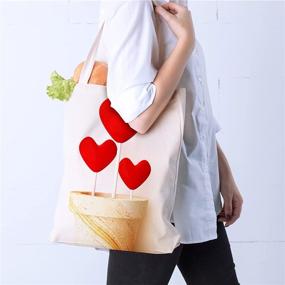 img 3 attached to Versatile Sublimation Canvas Bags: 8-Piece Set for Custom Crafting and Decorating