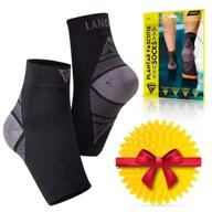 🧦 enhance your comfort and stability with langov women's ankle brace socks logo