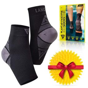 img 4 attached to 🧦 Enhance Your Comfort and Stability with Langov Women's Ankle Brace Socks
