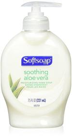 img 3 attached to Жидкое мыло Softsoap увлажняющее - успокаивающий алоэ вера - 7,5 унций (упаковка из 6 штук): нежное увлажнение для ваших рук!