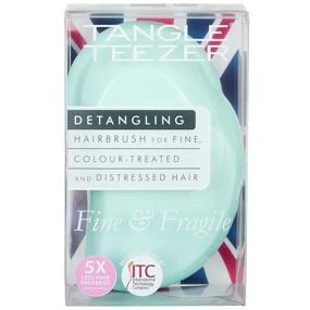 img 1 attached to Fragile Fine Hair Detangling Brush - TANGLE TEEZER, Mint Violet
