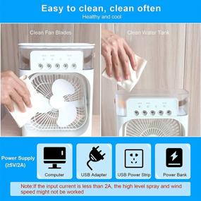 img 2 attached to Portable Conditioner Personal Evaporative Humidifier Heating, Cooling & Air Quality for Air Conditioners