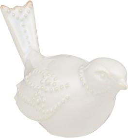 img 1 attached to 🐦 Lenox French Perle White Bird Salt and Pepper Shakers -