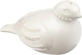 img 2 attached to 🐦 Lenox French Perle White Bird Salt and Pepper Shakers -