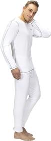 img 3 attached to 🧣 Men's Thermal Underwear Set - Sleeve Shirt & Pants, Base Layer with Leggings Bottoms for Skiing/Extreme Cold