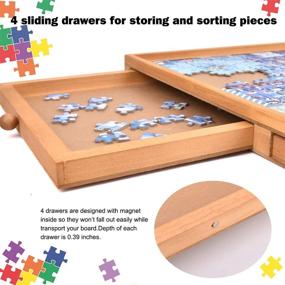 img 1 attached to 🧩 Rekcopu Puzzle Drawers Storage Portable: Compact and Convenient Organization Solution