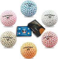 🏌️ kaede fly distance golf balls - half dozen, 2 tone color, pack of 6 balls logo