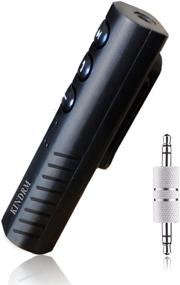 img 4 attached to 🎧 KINDRM Bluetooth V5.0 Receiver: Мини-беспроводной адаптер 3,5 мм Aux для наушников, колонок, домашней и автомобильной стереосистемой